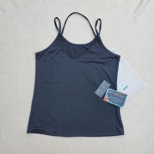 Black spaghetti strap tank top